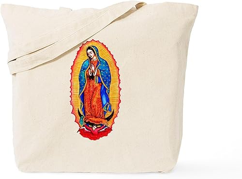 CafePress Virgen de Guadalupe Tote Bag Natural Canvas Tote Bag, bolso de compras de tela