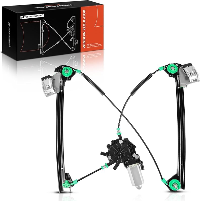Máquina de vidro elétrica dianteira esquerda A-Premium com motor para Chevrolet Corvette 1997–2004