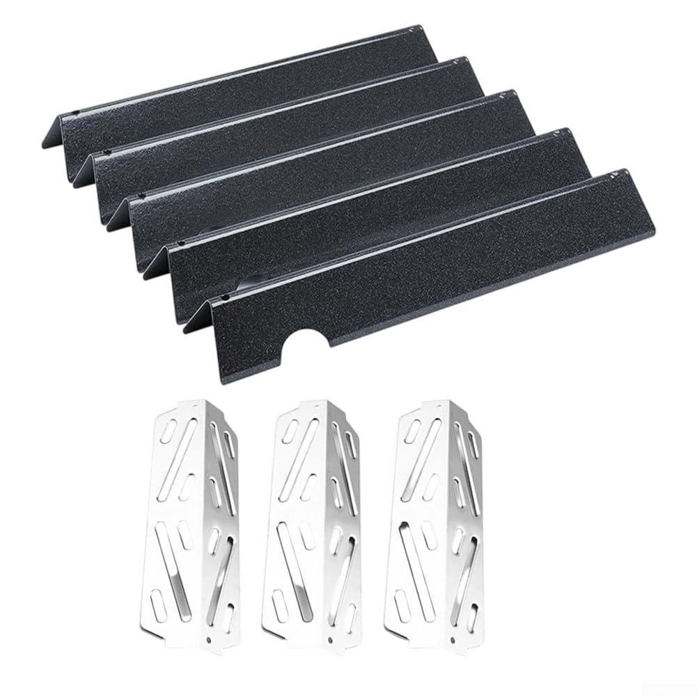 Barre aromatizzanti in acciaio inossidabile per Weber per Genesis II per serie LX 300, parti di ricambio deflettore di calore da 43,4 cm in acciaio inossidabile per modello 66032 66040