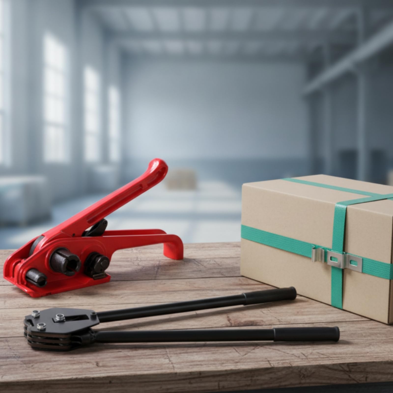 Tendireggia Manuale a Leva Hardware | Kit di Reggiatura, Portatile, Set di Reggia, per Magazzino, Officina, Addetti All'imballaggio