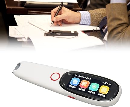 Translator Pen, OCR Scanning Device with 3 Inch Screen, 134 Language Translation, Voice Translator for Learning Speech and Travel, White