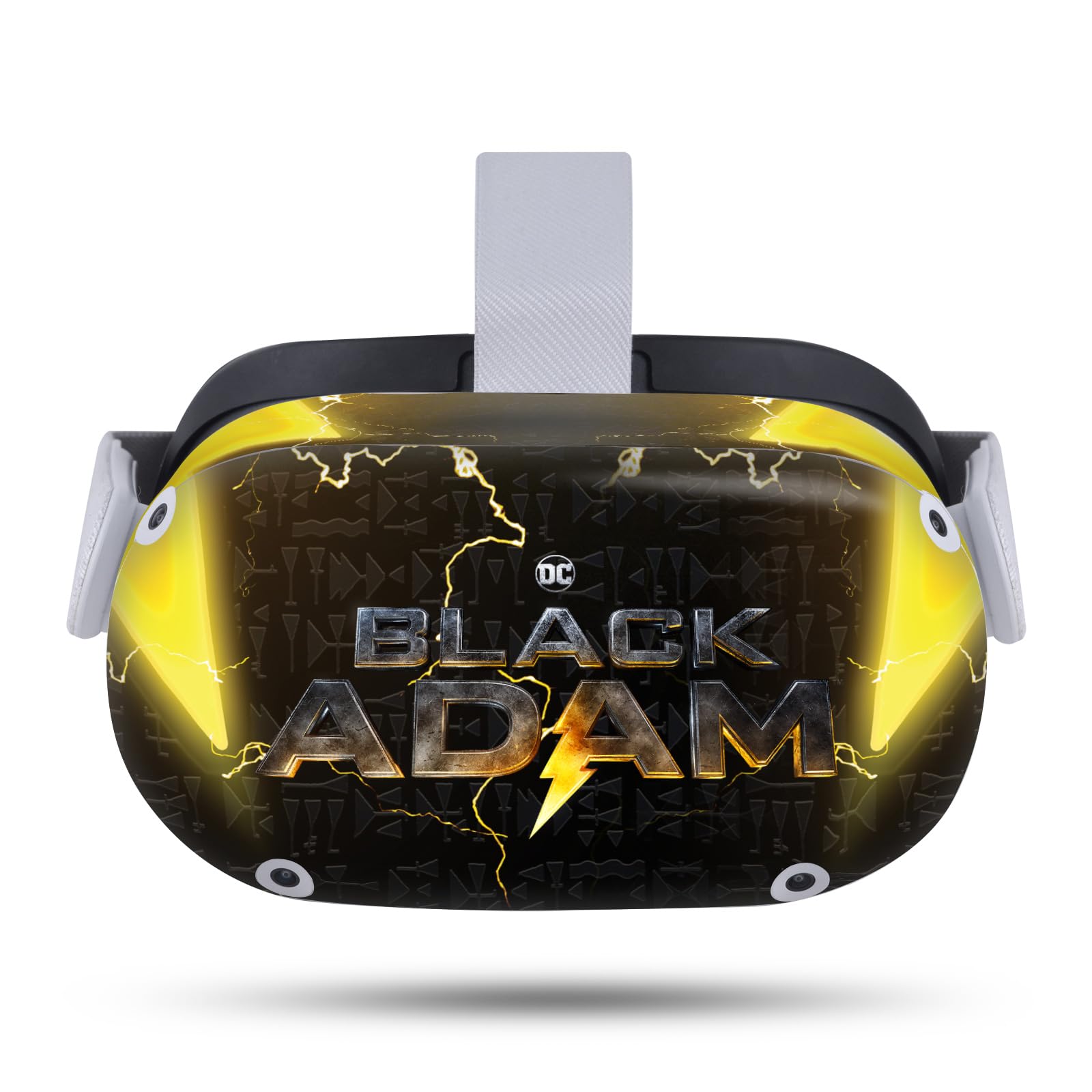 Head Case Designs Officially Licensed Black Adam Lightning Logo Graphic Art Vinyl Sticker Skin Decal Cover Compatible with Meta Quest 2