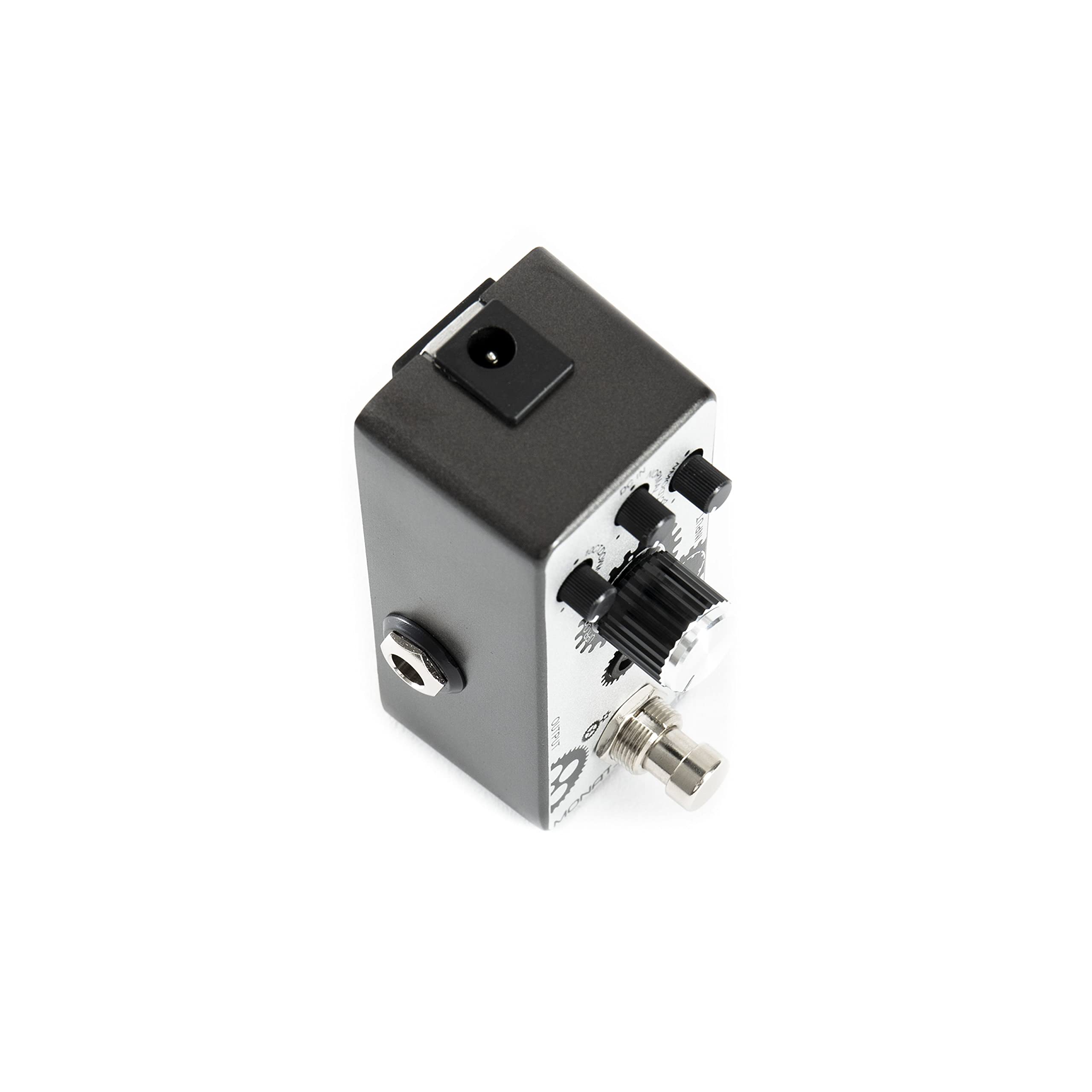 Fame Octaver Effektgerät für Gitarren, Breites Klangspektrum, Monophones Tracking, True-Bypass-Fußschalter, Kompaktes Metallgehäuse, Geeignet für E-Gitarre, Betrieb mit optionalem Netzteil