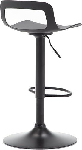 Miniatura 7 de NOBPEINT Taburete de bar giratorio ajustable con elevación de aire cromado contemporáneo, juego de 2, negro Negro -,Verde,Gris,Blanco