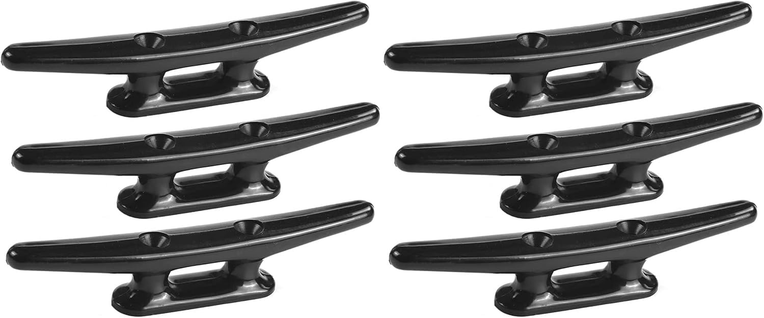 MIZUGIWA Nylon Boat Cleats Dock Cleats Black 4 Inch 5 Inch 6 Inch 8 Inch Boat Ties,Kayak Rope Tie Cleat,Rope Cleat,Kayak Cleat for Boat Docks,Kayaks,