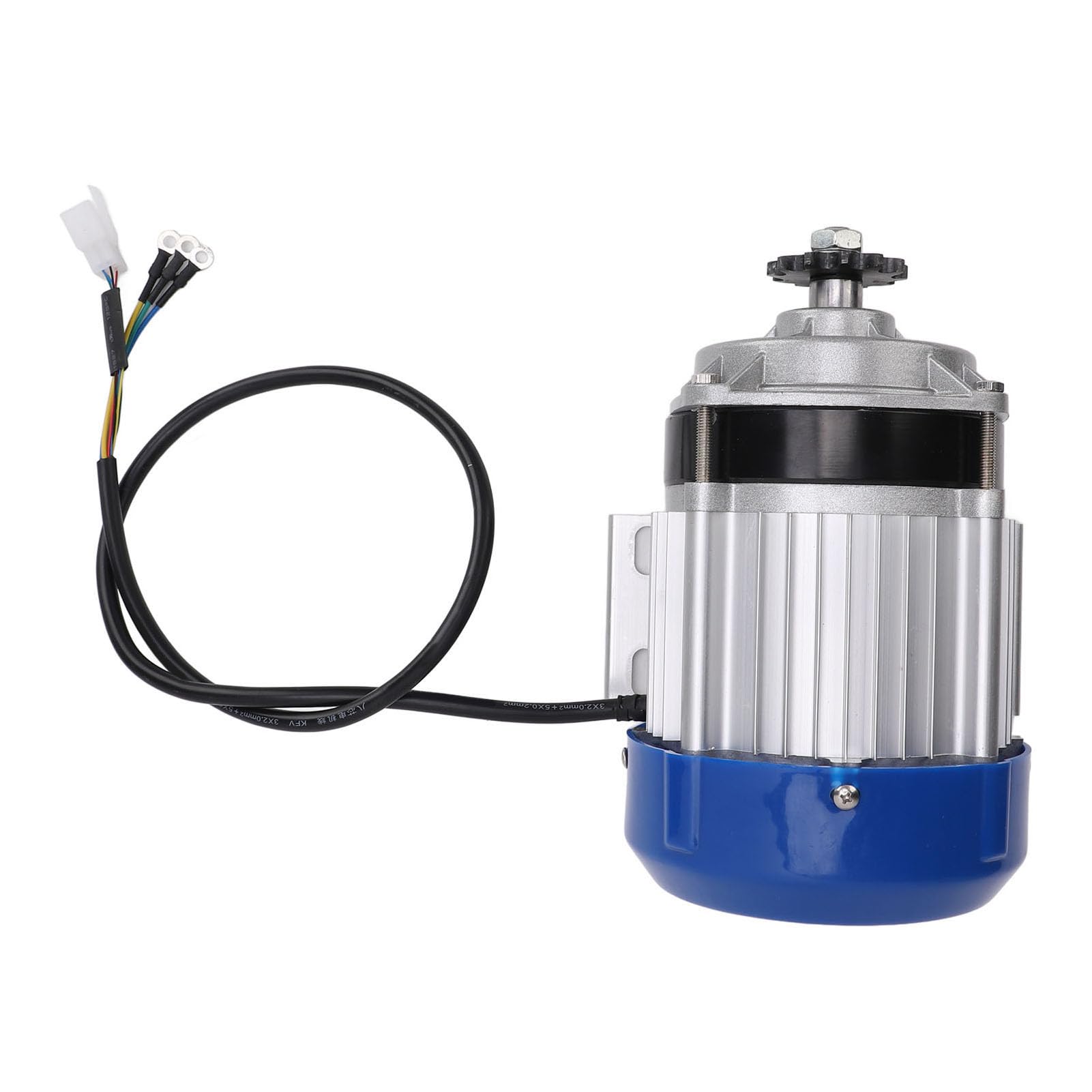 24V 500W elektrischer Dreirad-Bless-Motor, Permanentmagnet-Verzögerungsmotor, flexibles Aluminiumgehäuse mit 420-Typ-Kettenantrieb, 12-Zahn-Innenzahnrad für