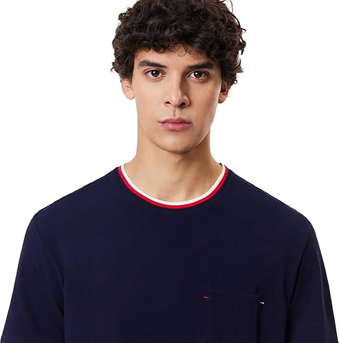 Miniatura 2 de Lacoste Men's Contrast Neck Relaxed Fit Pajama T-Shirt (Tienda Exclusives)