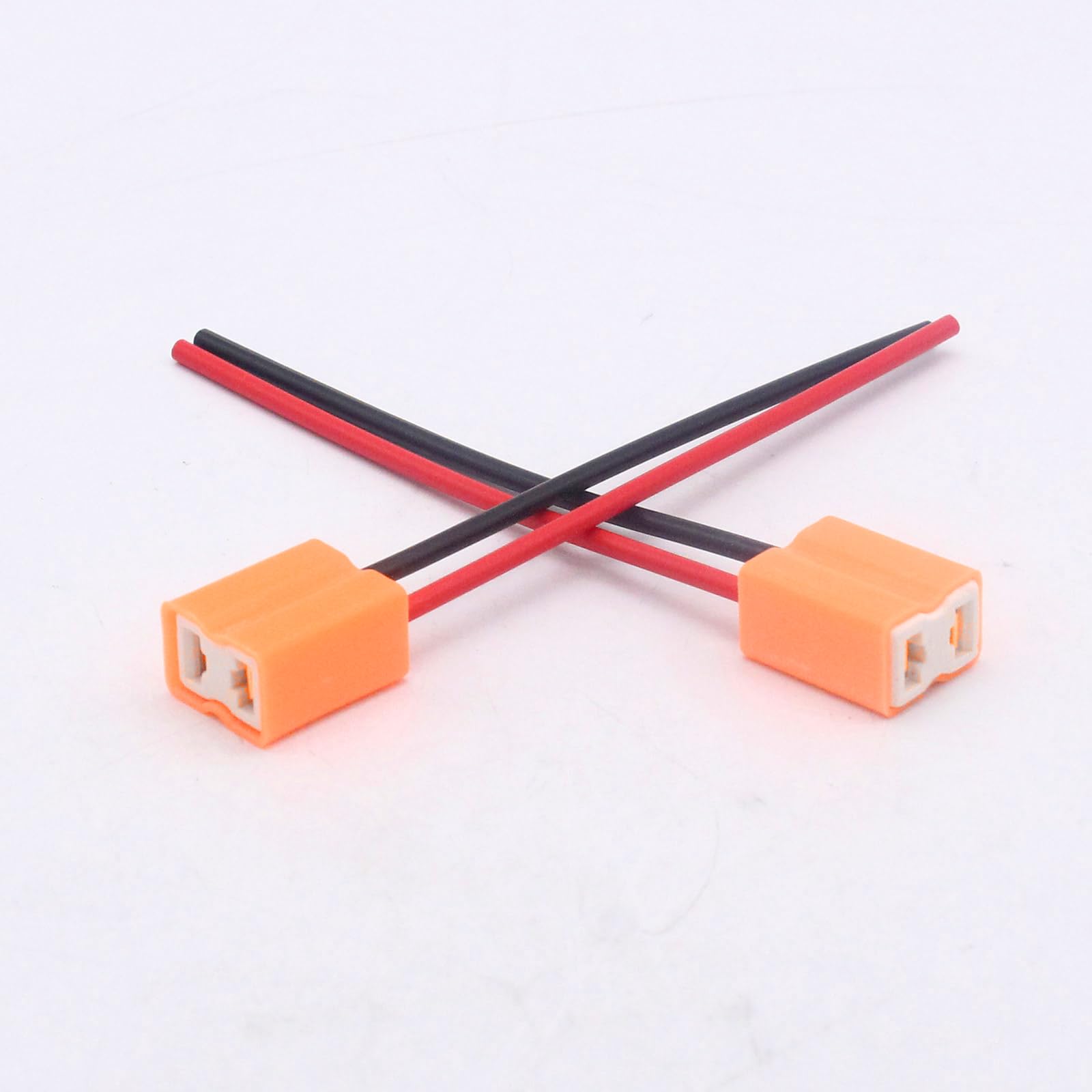 Lot De 4 Connecteurs H7 Céramique Haute Température - Prises Femelles 2 Broches Pour Phares LED/HID - Idéal Remplacement Ou Upgrade