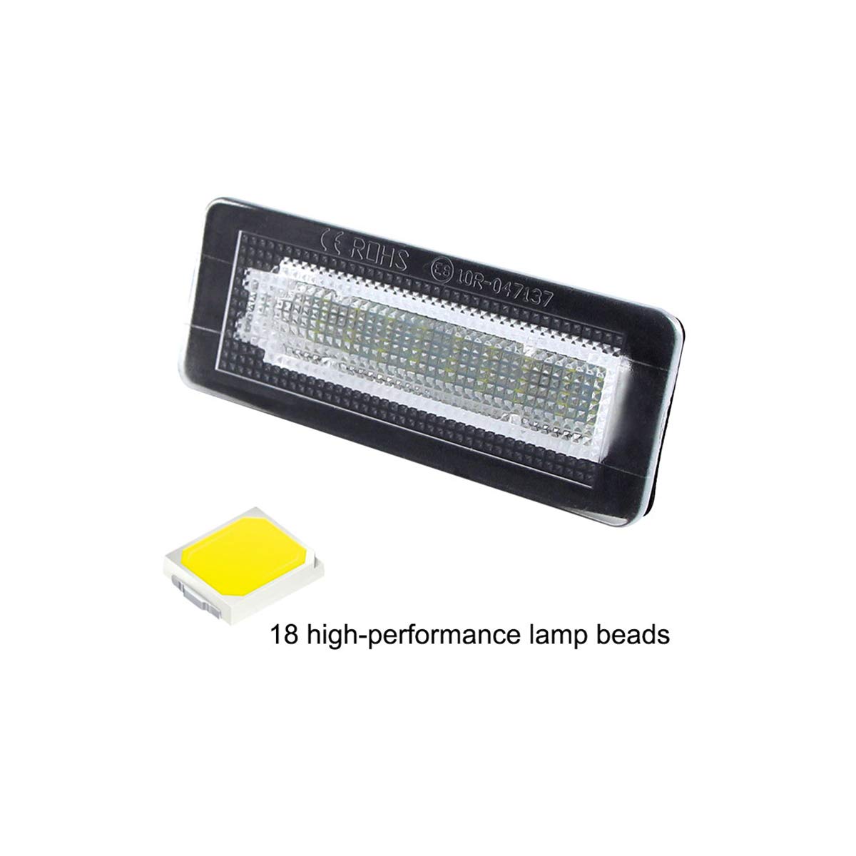 LED Targa Per Smart Fortwo - 18SMD, Luce Bianca 6500K, Senza Errori, Plug & Play - Foto 5