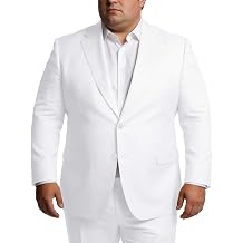 Big & Tall Mens Suit Jacket Classic Fit Blazer Notch Lapel, No Vent Back, Essential Separates for Business & Formal Wear