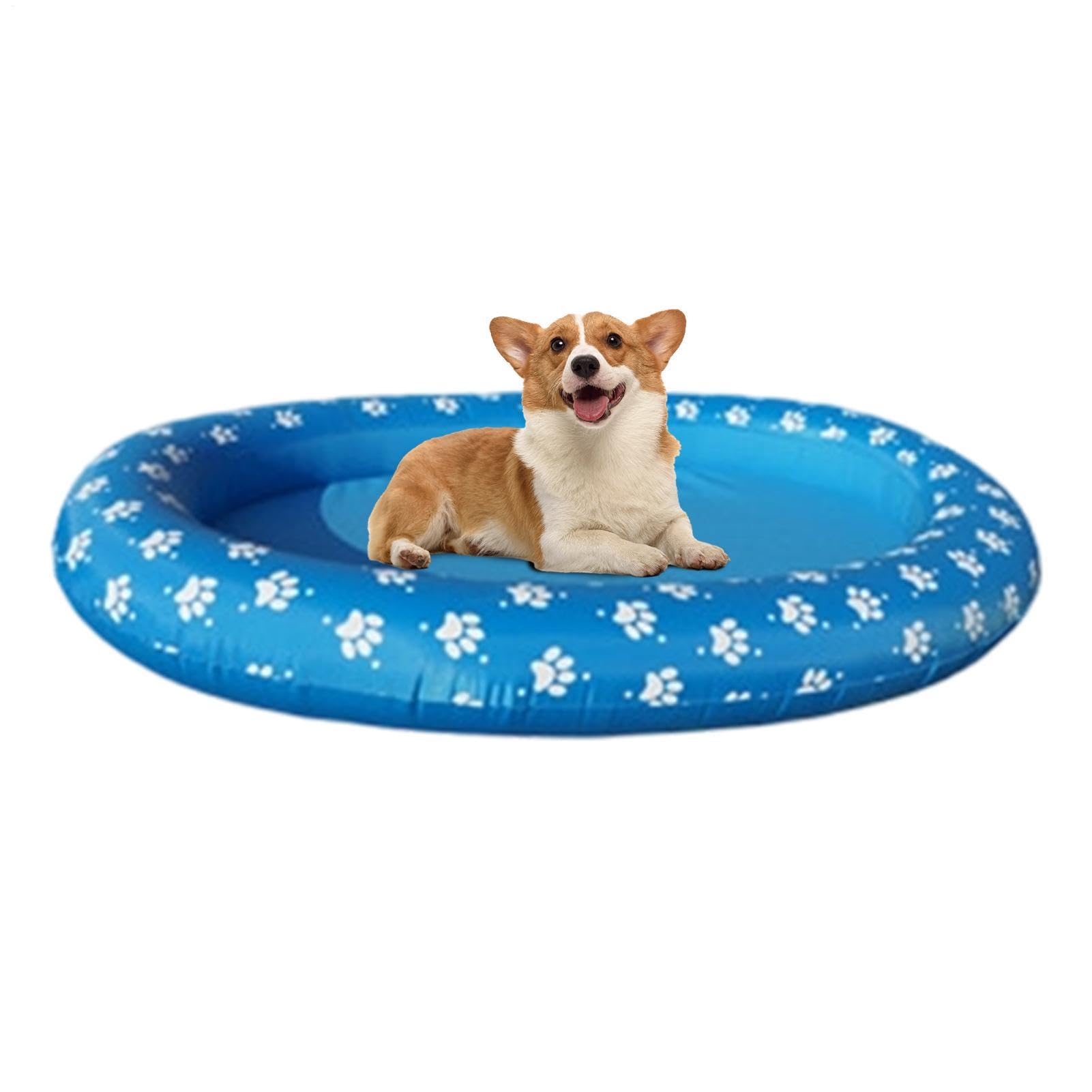 Flotteur de piscine pour chien, sûr, gonflable, portable, confortable