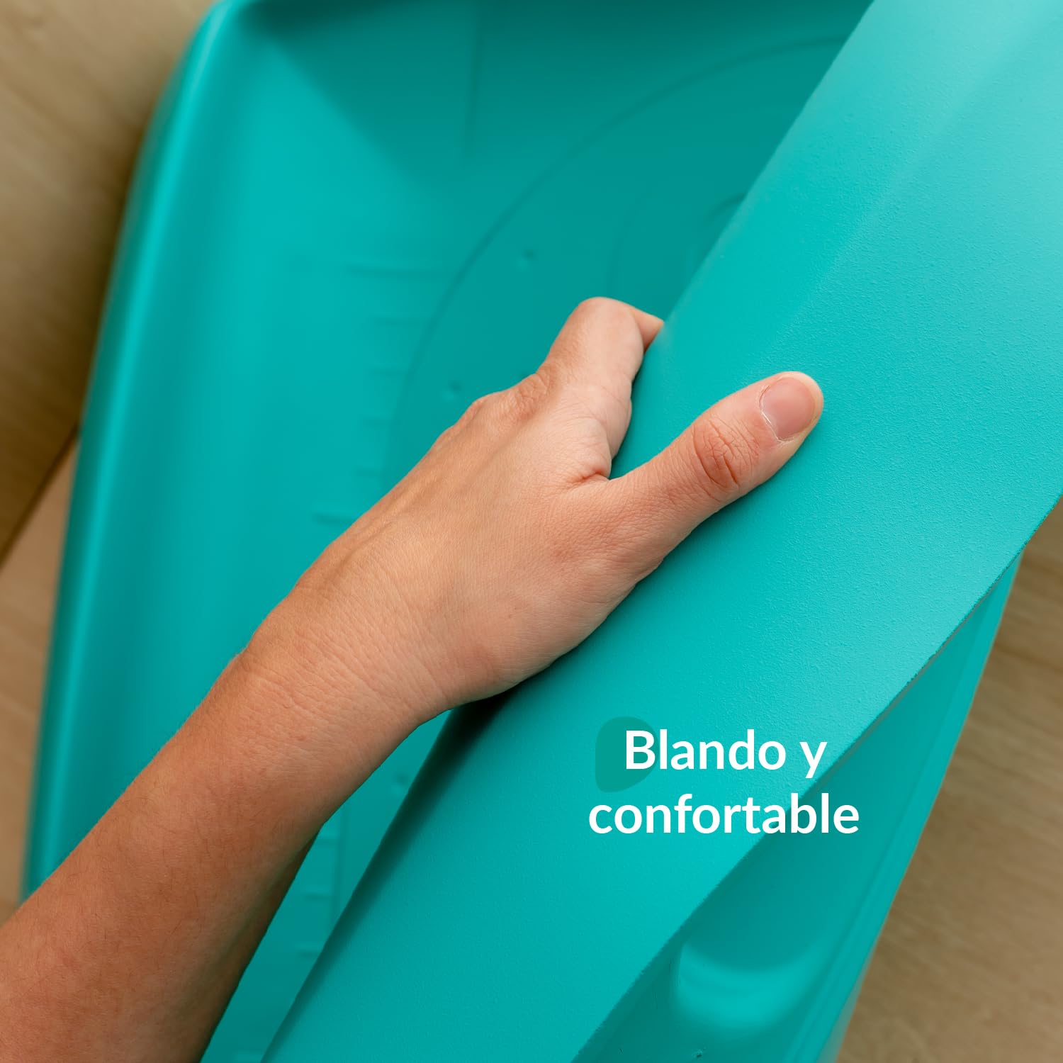 Cambiador de Bebé Impermeable y Confortable para Cómoda | Antideslizante con Medidor | para después del Baño y cambio de Pañales | Diseño funcional para Bebé, Verde Turquesa