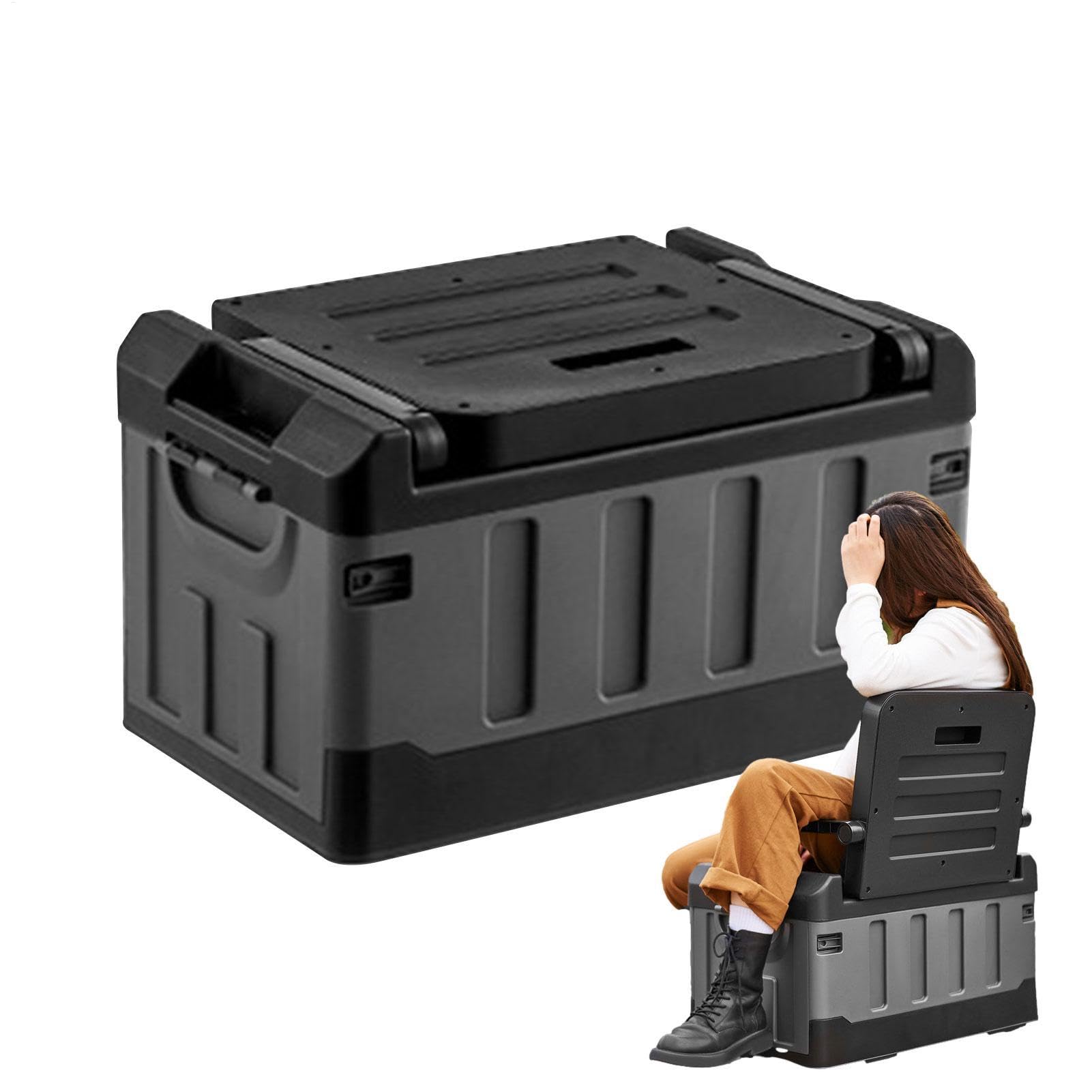 Angelgerät-Box,Faltbarer Outdoor-Organizer Für Die Angelaufbewahrung 3-in | 1-Auto-Doppelschicht-Zubehör