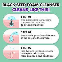 Vista 11 de EUNYUL Blackseed - Limpiador de espuma facial de gran tamaño para el cuidado de la piel coreano de 16.9 onzas líquidas