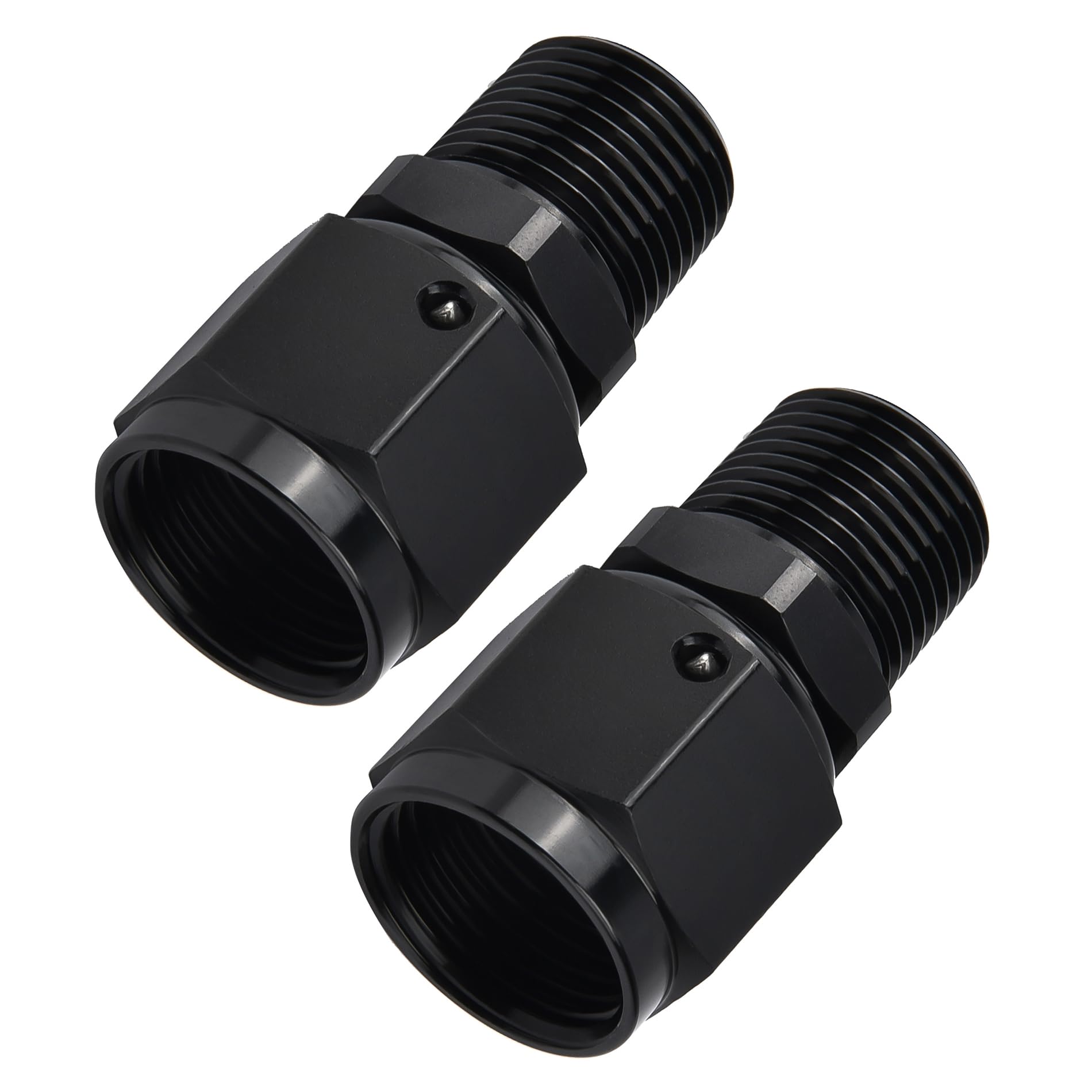 EVIL ENERGY 8AN Female to 3/8" NPT Male Swivel Fitting Aluminum 2PCS