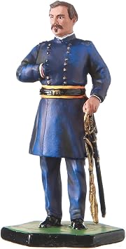 danila-souvenirs Tin Soldier USA Civil war Northerners General George B. McClellan Hand Painted Metal Sculpture Miniature Figurine 54mm #5.57