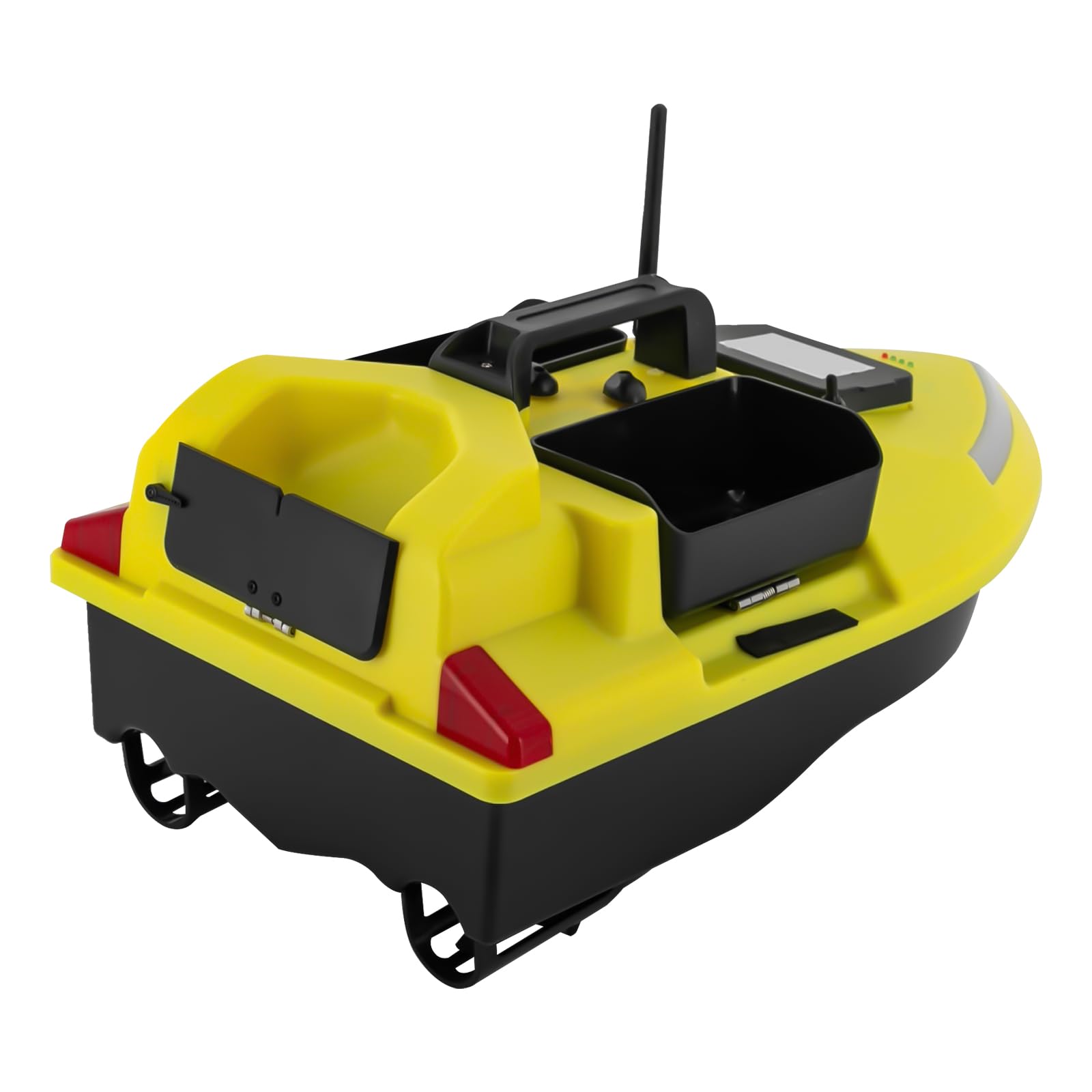Barco de alimentación GPS, bote de cebo de 500 m con batería de 12000 mAh y control remoto, cargador, 40 puntos de posicionamiento, corrección automática del rumbo, función de retorno