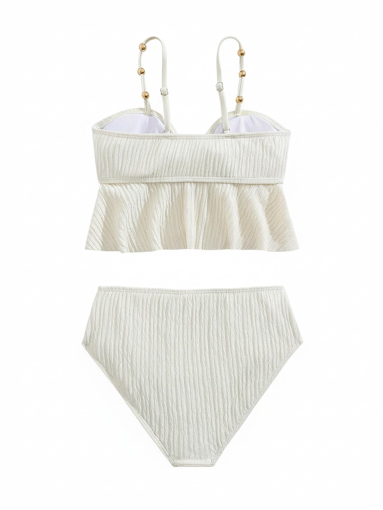 SweatyRocks Bikini Teenager Mädchen 122-152 Zweiteiler Badeanzug Mit Dekor Strandmode Cutecore Mädchen Bikini Bademode Swimsuit