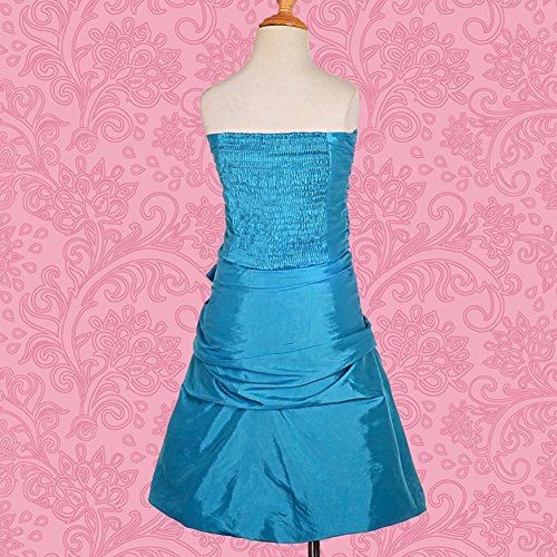 Dressy Daisy Girls' Rhinestone Taffeta Tube Top Dress Wedding Flower Girls Party3