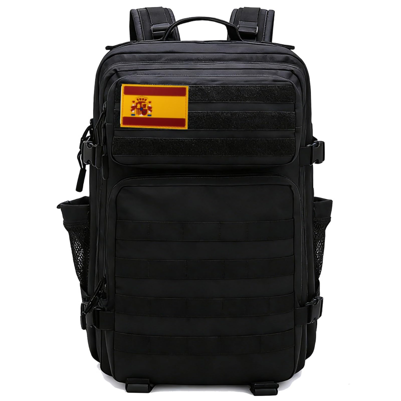 SEYATULH Mochila Tactica Militar 45L-Sistema MOLLE Viaje Senderismo Gimnasio-Hombres Mujeres(Negro)