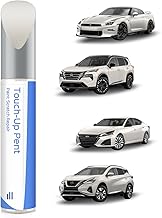 QAB Pearl White Tricoat Stylo de retouche pour Nissan – Correspondance exacte pour éclats et Rayures