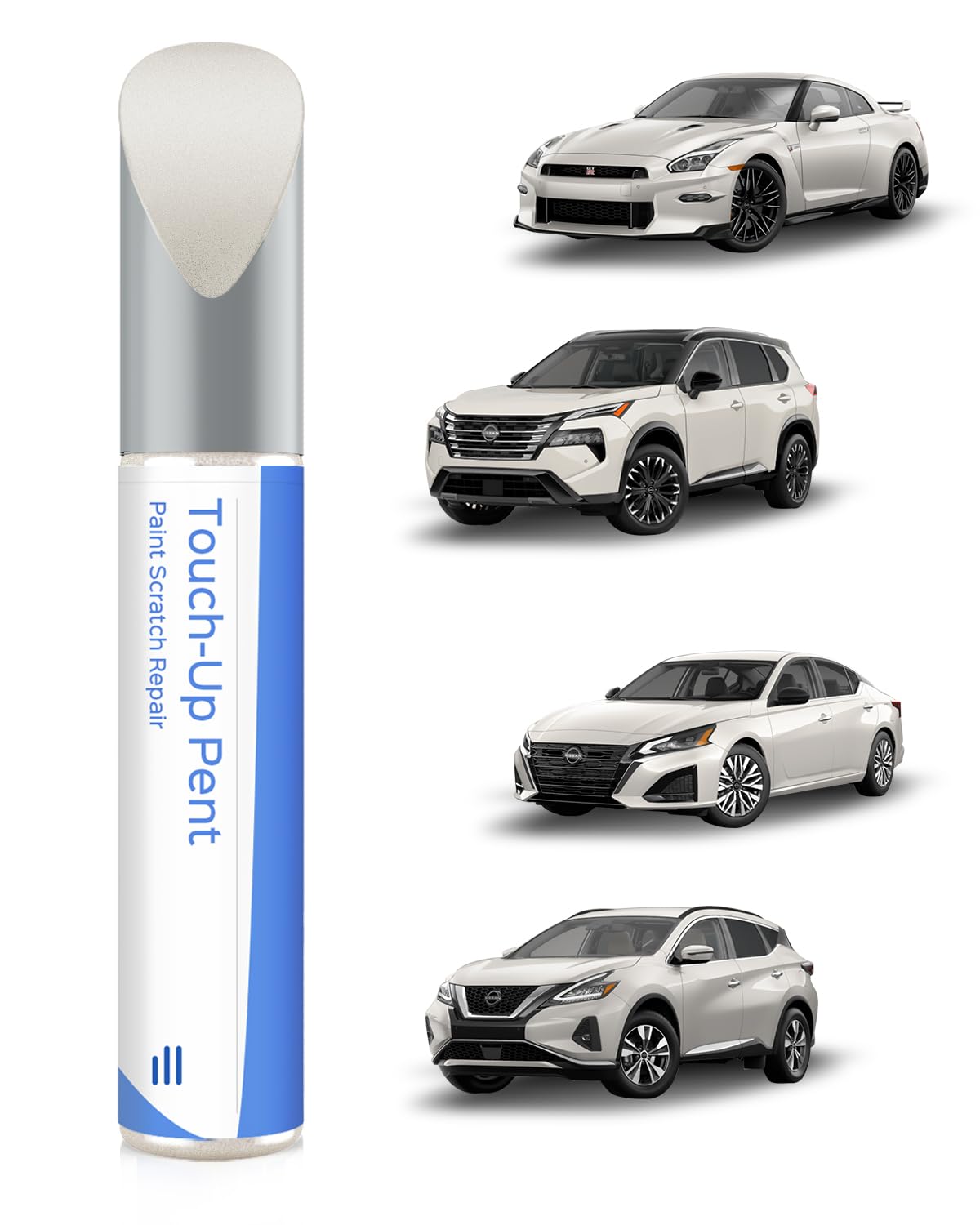 PARTS4EV QAB Pearl White Tricoat Touch Up Paint Compatible with Nissan Exact Match Chips and Nicks Touch Up