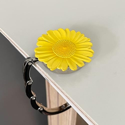 Miniatura 3 de Wrapables Percha escénica con gancho para bolso, colgador de mesa plegable para bolso, girasol