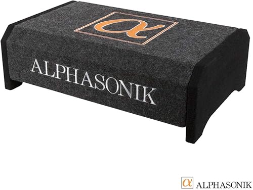 Miniatura 9 de Alphasonik AS120A 12" 1500 Watts with a Built-in Amplifier Down Fire Shallow Mount Enclosed for Tight Spaces in Cars and Trucks, Slim Thin Loaded