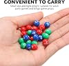 ifundom 49pcs Plastic Bingo Balls, Small Number Balls for Raffle Games, Lightweight Portable Bingo Balls for Party Lottery