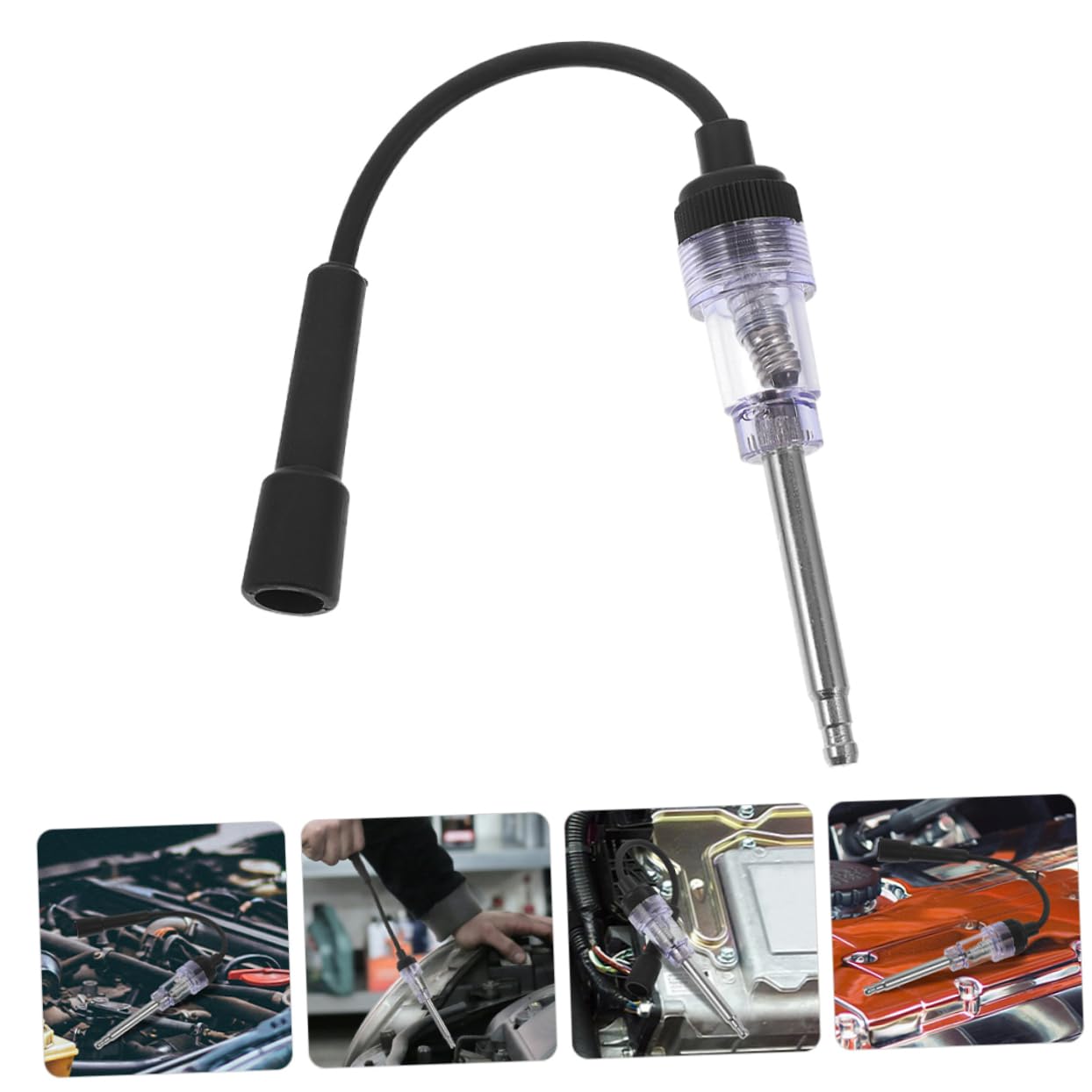 Unomor 2Pcs Plug Tester Tool Automotive Ignition Tester for Car Use Precise Detection of Plug Status Essential Device for Mechanics and Car
