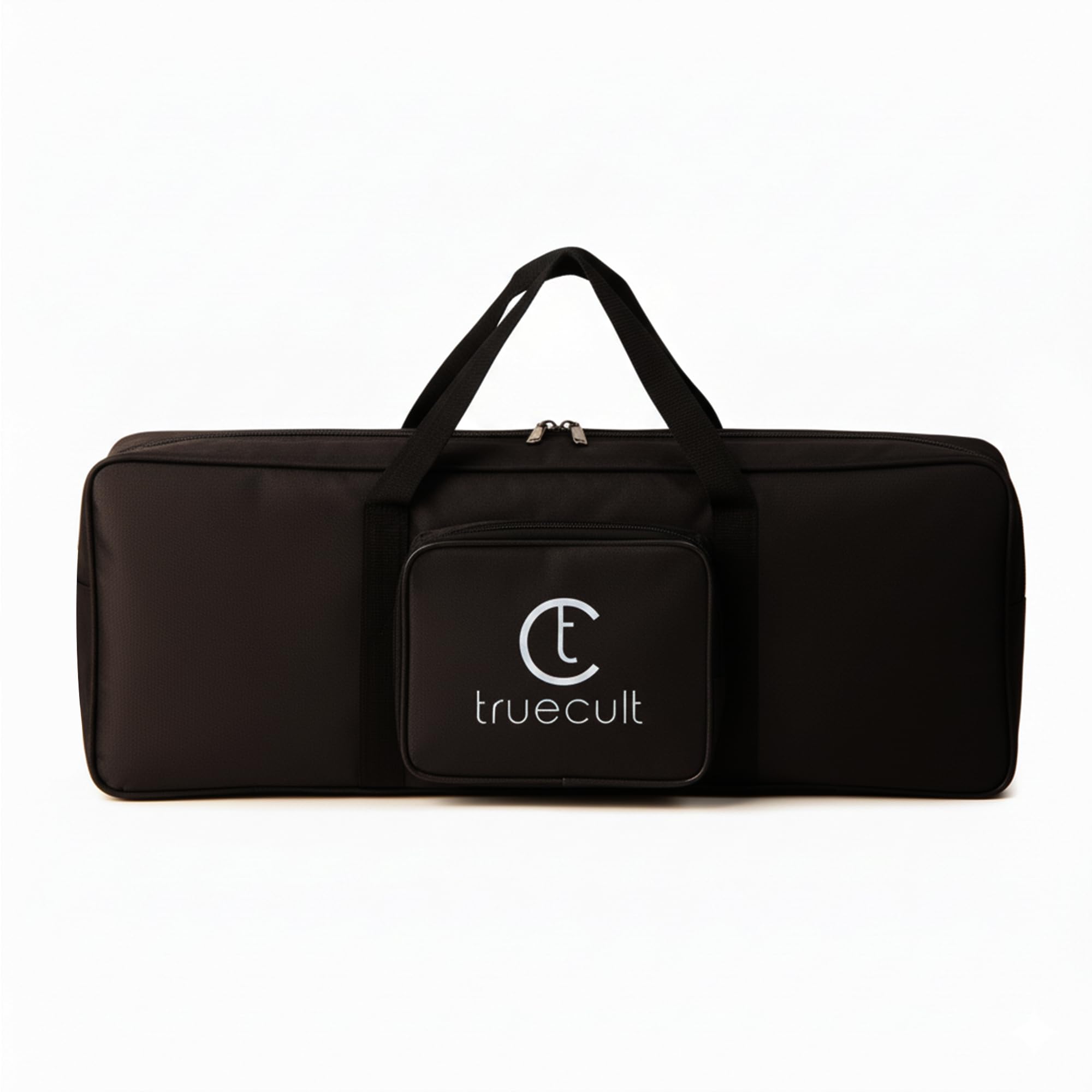 True Cult Polyester Keyboard Bag Compatible with 37 Keys Yamaha & Casio Pss-E30,Pss-F30 Padded Quality with Dust Cover (Black)