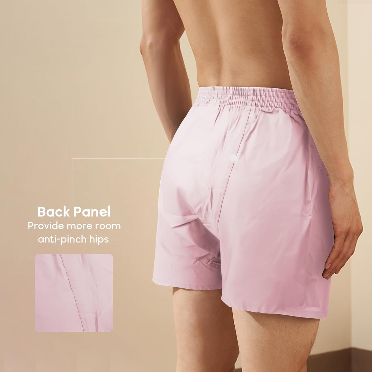 Natural Feelings Classic Boxers Shorts Cotton Woven Mens Underwear Boxers Pack - Image 4