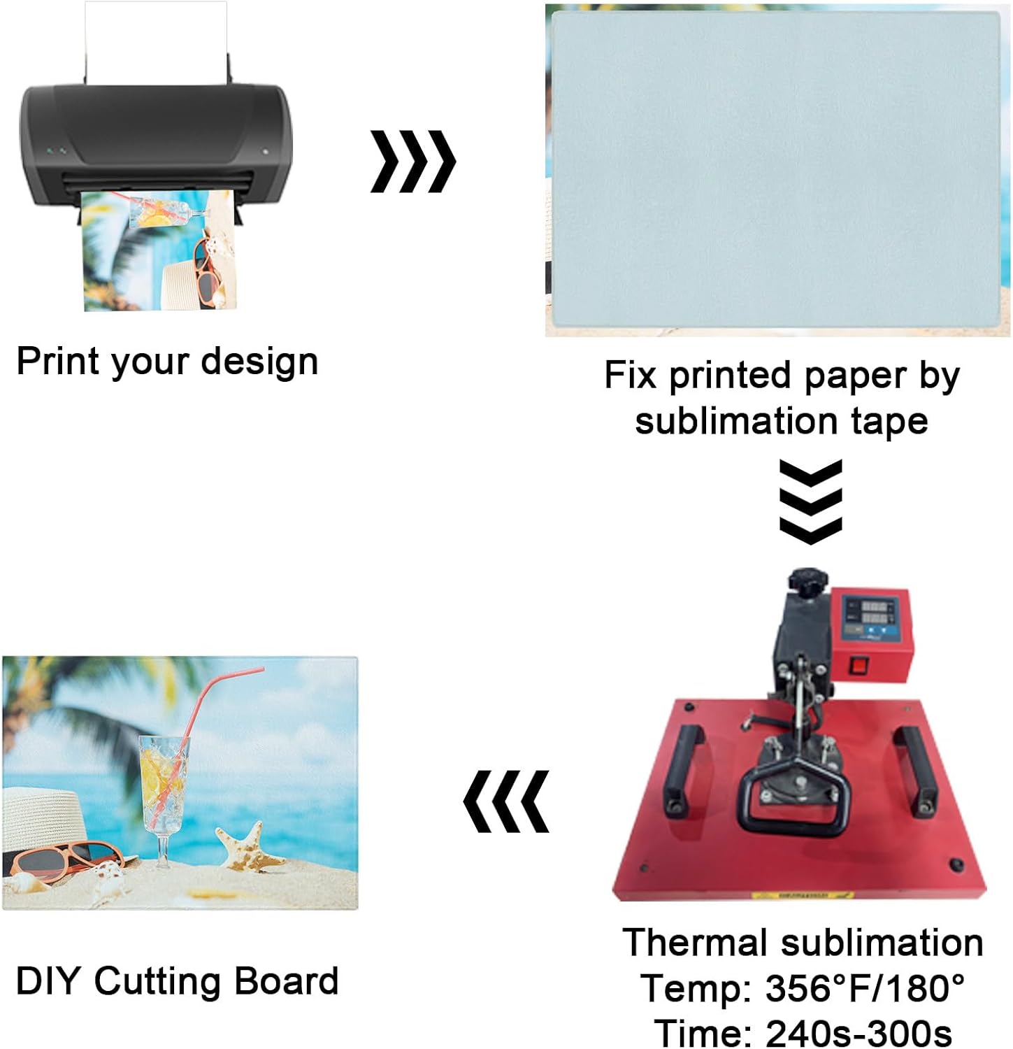 8 Pcs sublimation cutting board blanks，11 x 7.87 Inch sublimation cutting boards，Textured Sublimation Anti Slip Cutting Board Heat Scratch Resistant Blank Cutting Board