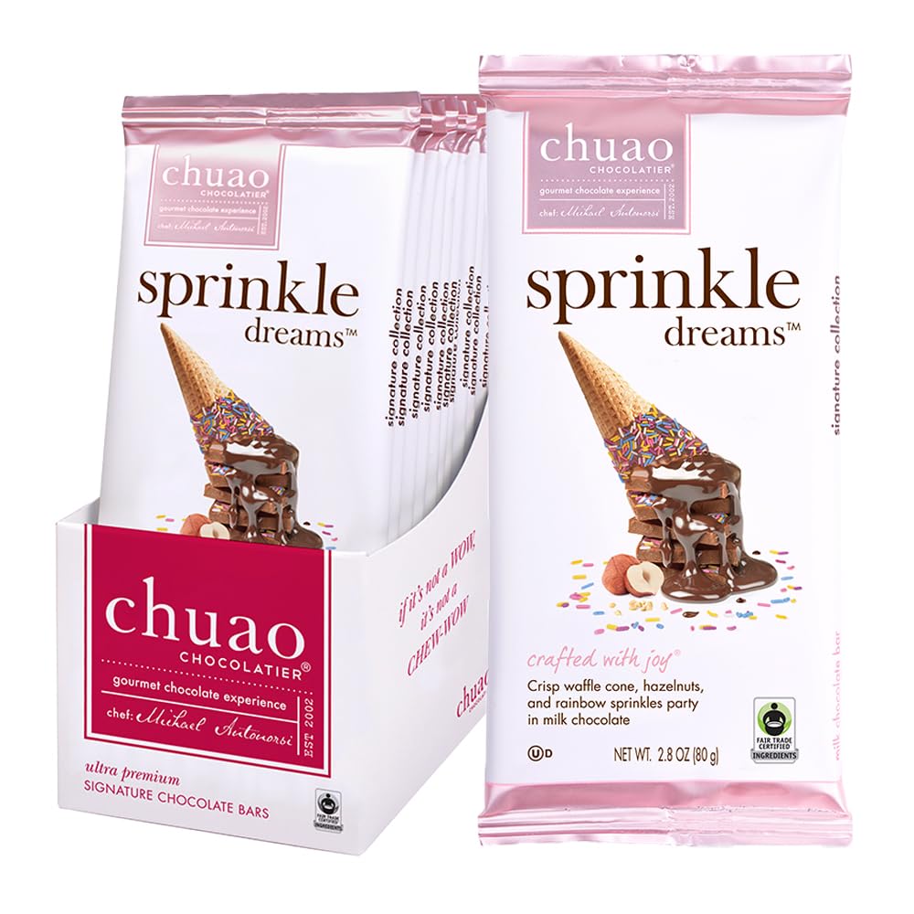 Amazon.com: Chuao Chocolatier Sprinkle Dreams Milk Chocolate Bars