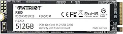 SSD PATRIOT P300 512GB M.2 2280 NVMe PCIE GEN3 x4 - P300P512GM28