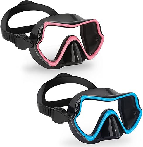 Miniatura 8 de Gafas de natación para niños con cubierta de nariz para jóvenes de 8 a 15 años, antivaho HD Visión Gafas de piscina gafas de natación de agua Rosa y