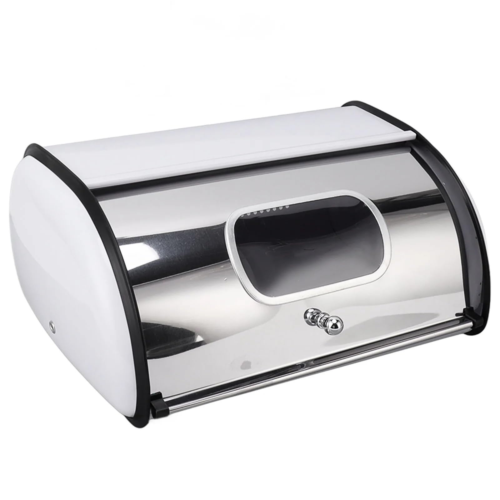 LSNNMU Bread Bin Box Holder Storage Container With Small Window For Kitchen Countertop For Organisation