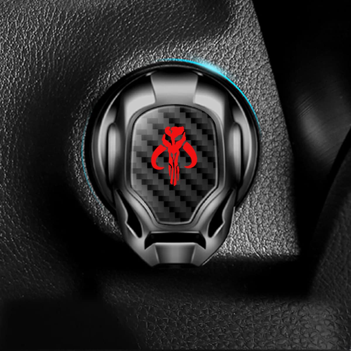 Fit Star Wars Push Start Stop Button Cover Jedi Logo Car Engine Start Stop  Button Star Wars Car Cover Ignition Decoration for Star War Car Accessories