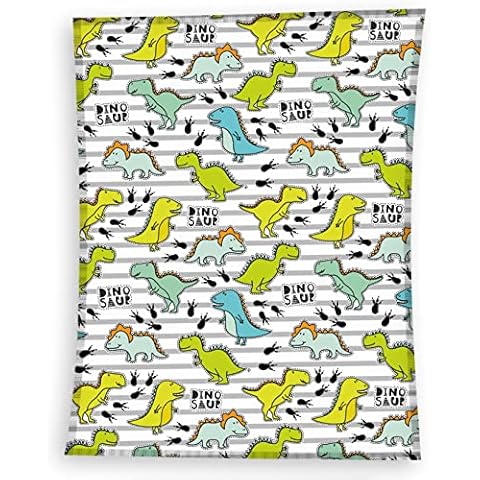 Dino Blanket Cuddly & Soft 130 x 170 cm · Dinosaur Fleece Blanket for Children, Girls and Boys · Cuddly Blanket Gifts Idea Cover