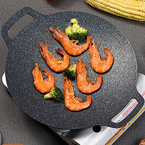 Barbecue Coréen Plaque Ronde Facile à Nettoyer sans Attacher