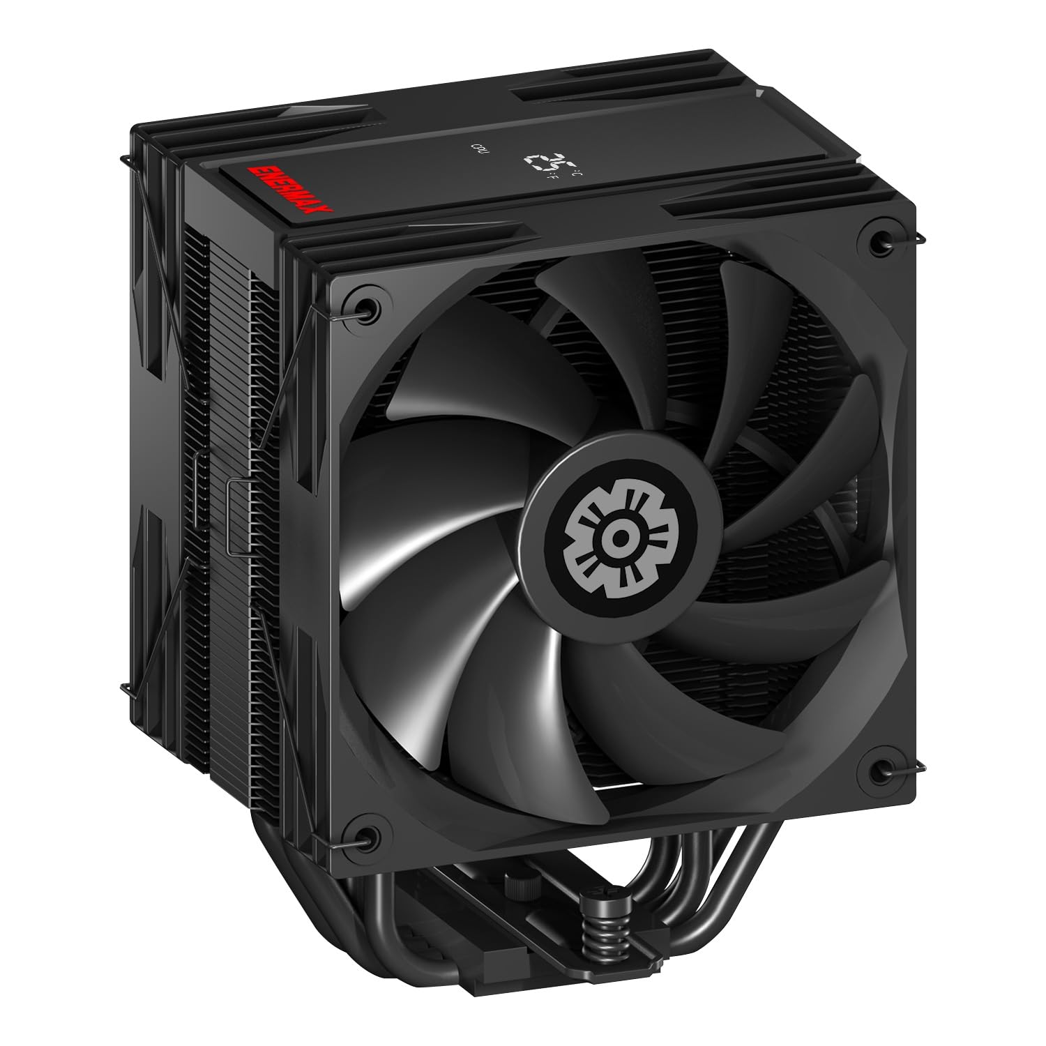ENERMAX ETS-T41D CPU, indicatore di stato digitale, 2 x 120 mm, cuscinetti FDB, 4 x tubi di calore verniciati da 6 mm, TDP 220W+, con Dow Corning TC-5888, AMD AM5/AM4 Intel LGA1851/1700/115x