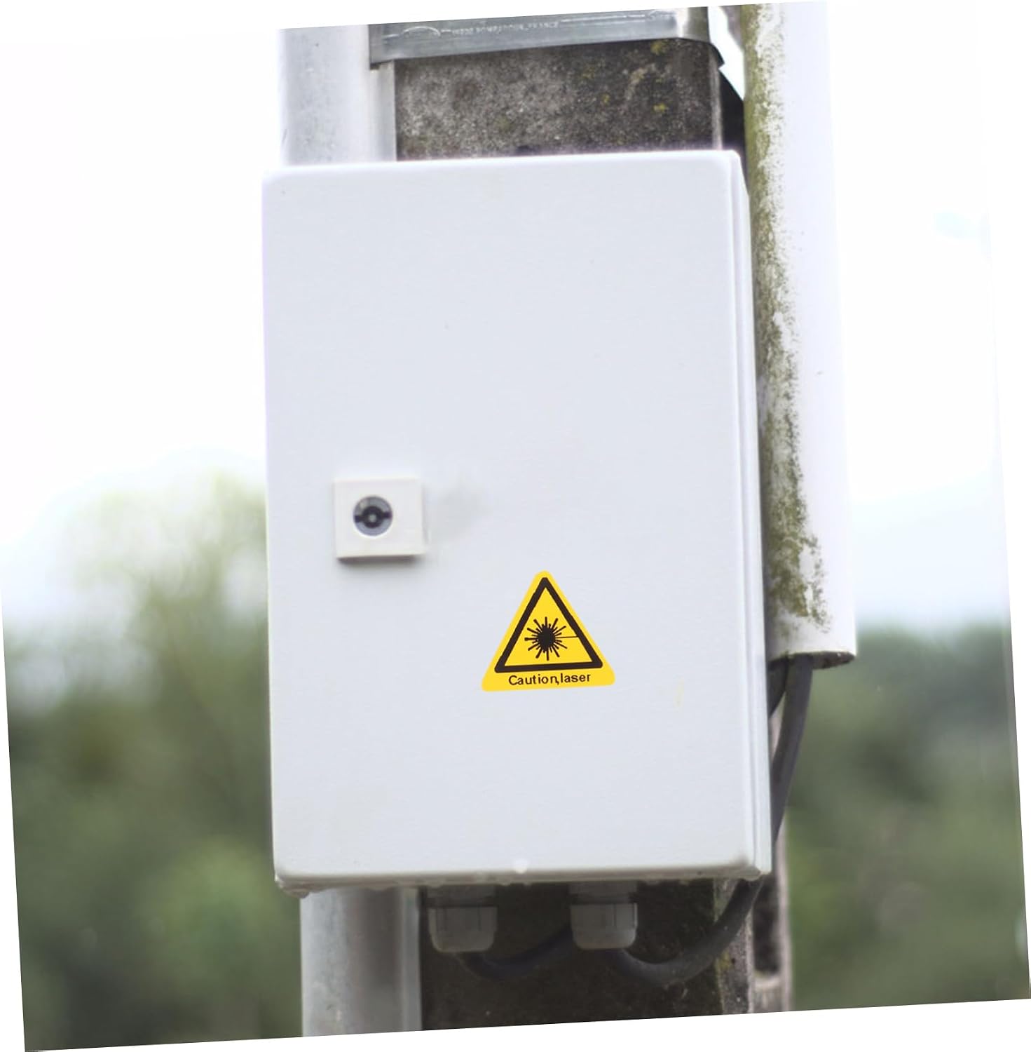 50pcs Laser Warning Caution Stickers Safety Signs for Workplace