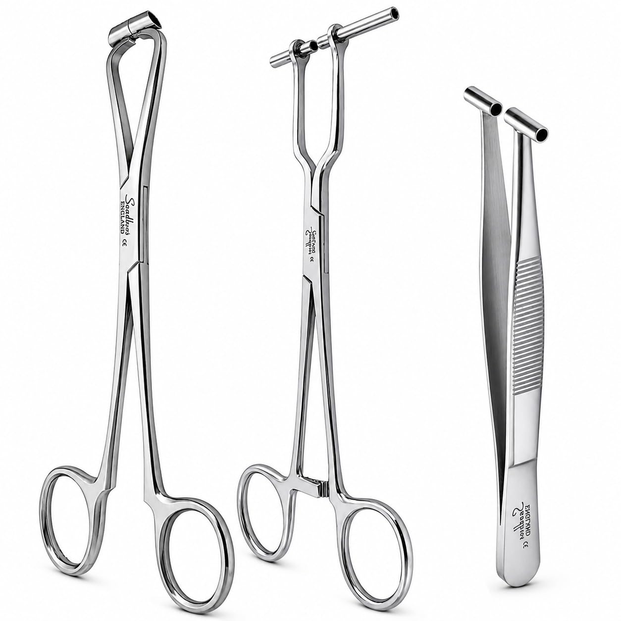 Sandbros Body Piercing Pliers Tool Ear Lip Navel Nose Tongue Septum Sponge Forceps Clamp