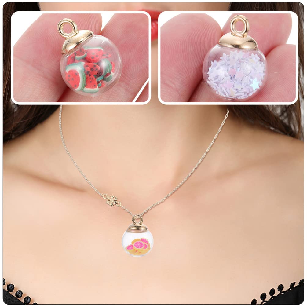 creazione di gioielli 30 pezzi colorati misti sfera di vetro con stella pietra sfera di vetro charms orecchini pendenti pendenti pendenti perline ciondolo collana bracciale orecchino fornitura di gioi