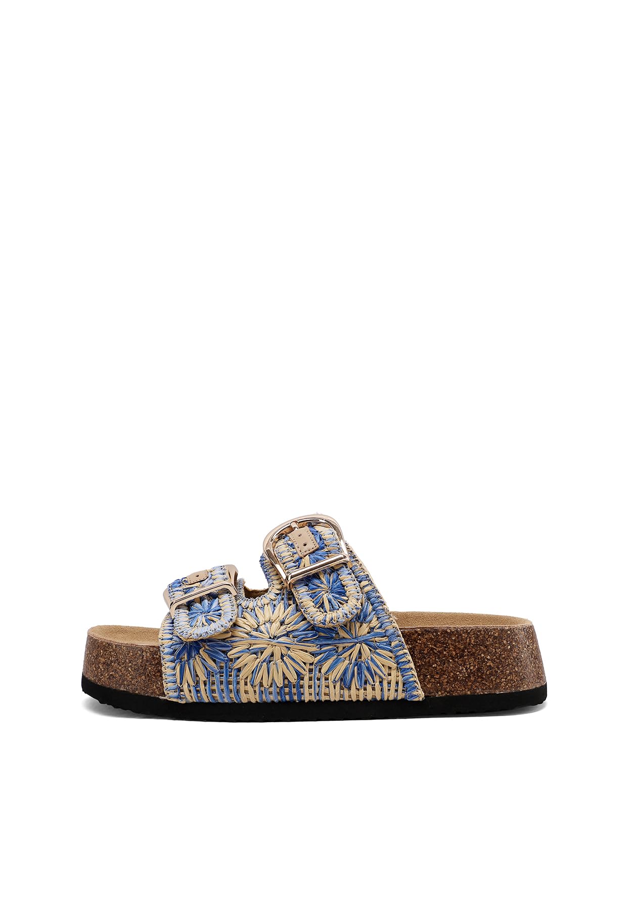 QUEEN HELENA Ciabatte Platform con Doppia Fibbia Donna X34-114