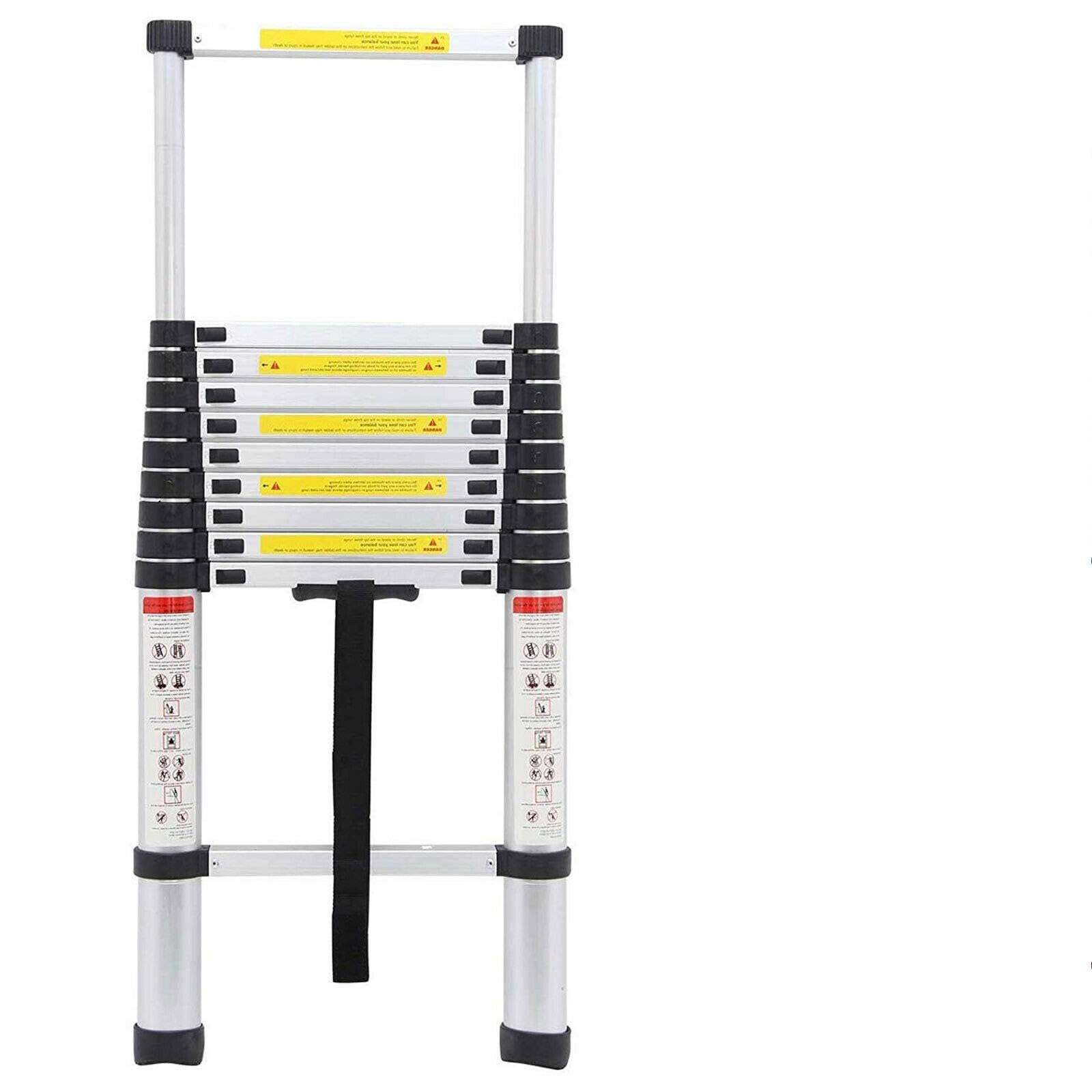 Aluminiowa drabina robocza, 3,2 m, wysuwana teleskopowa drabina na poddasze, 10,5 m, wielofunkcyjna drabina, obciążenie 150 kg, wytrzymała, antypoślizgowa, bezpieczna EN131 CE, standardowa drabina do loftu, domu, na zewnątrz