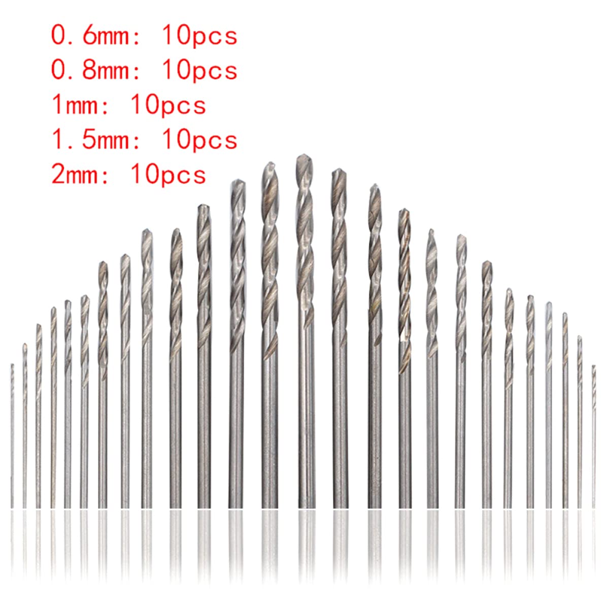 DOITOOL 150piezas Brocas De Precisión Hss Para Madera y Plástico Brocas De Alta Velocidad Para Uso y Construcción