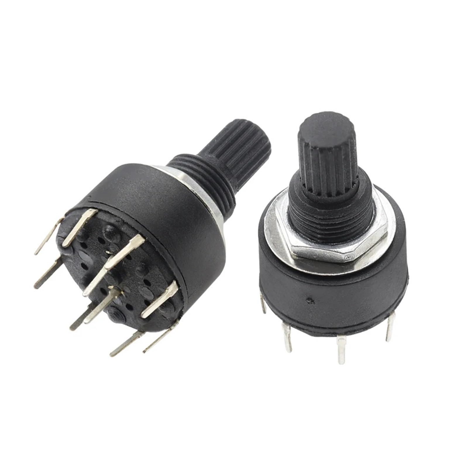 Interruptor giratorio RS16 de 2 polos y 3 posiciones con eje de 15mm para control de banda 7