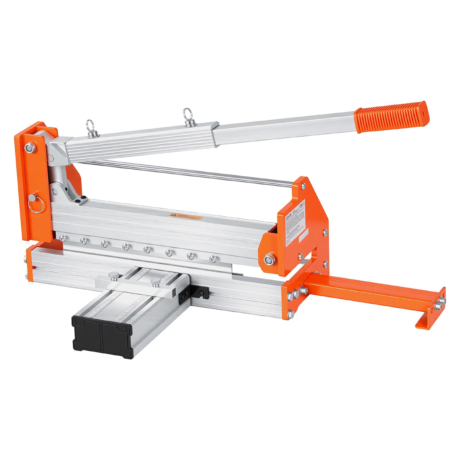 VEVOR Guillotina para Laminado, Cortador de Suelo, Corte Máximo 304,8 mm, Espesor 12 mm con Cuchilla D2, Guía de Ángulo, Palanca de Aluminio, Soporte Telescópico para Piso Vinilo SPC LVP LVT VCT WPC