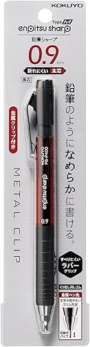 Kokuyo Lápiz mecánico, Enpitsu Sharp Type M Rubber Grip, 0.035 in (PS-P400R-1P)